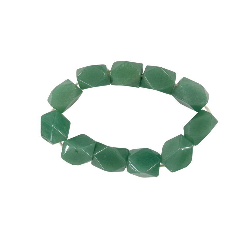 Faceted Green Aventurine Bracelet