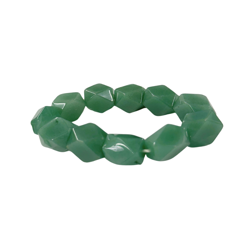 Faceted Green Aventurine Bracelet