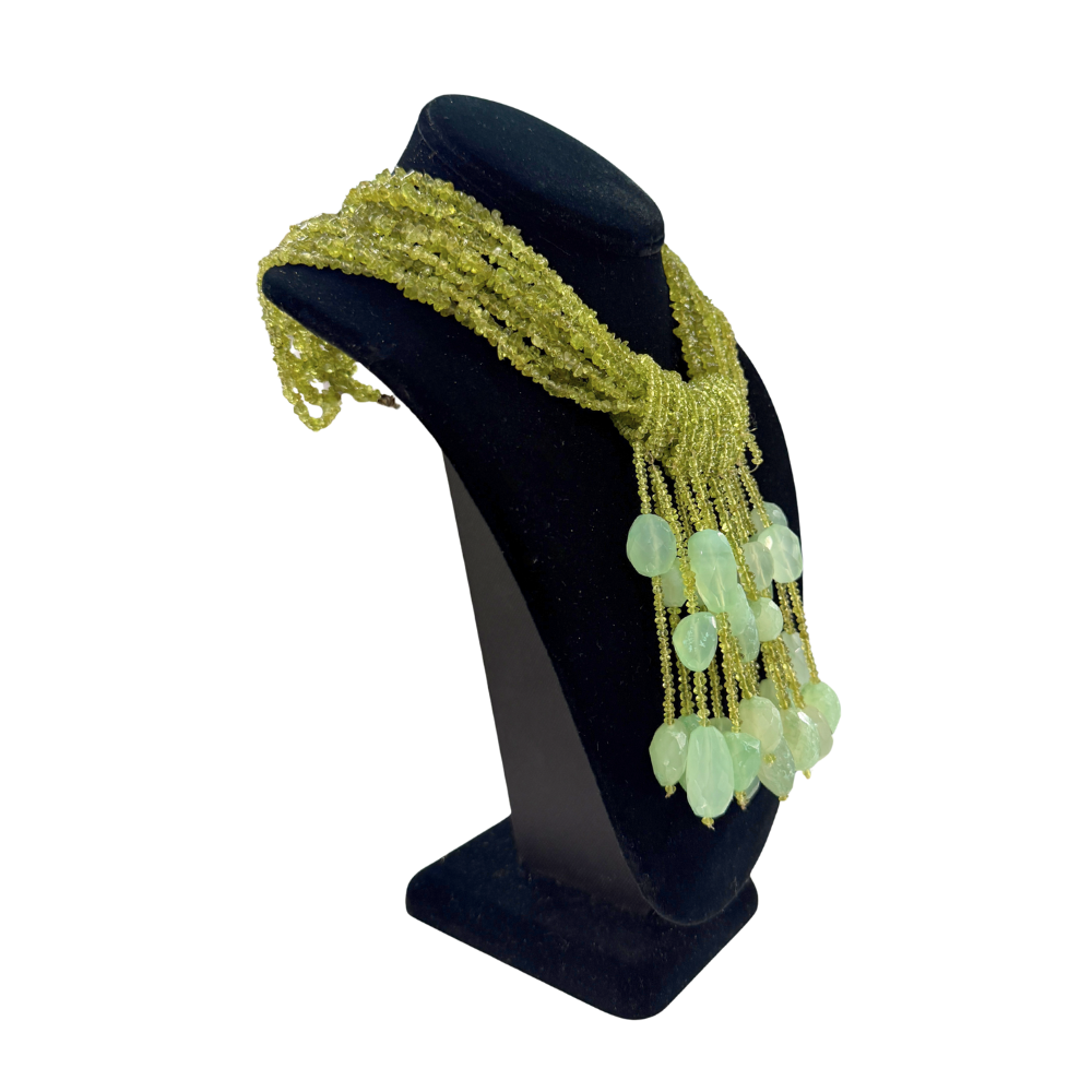 Peridot Necklace with Drops