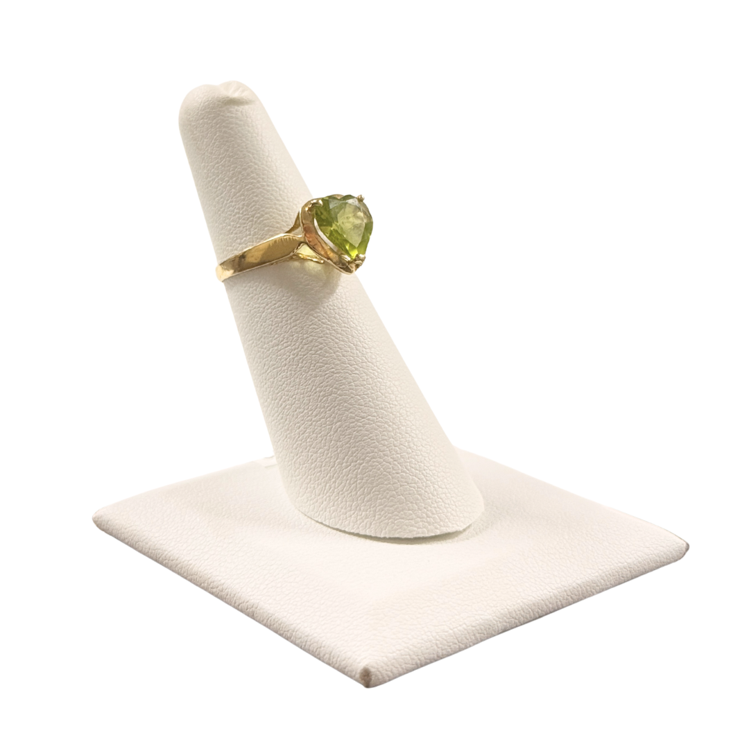 Heart Peridot Ring
