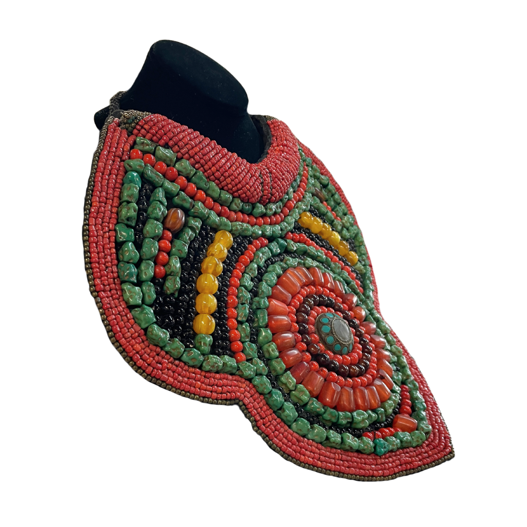 African Tribal Beaded Necklace