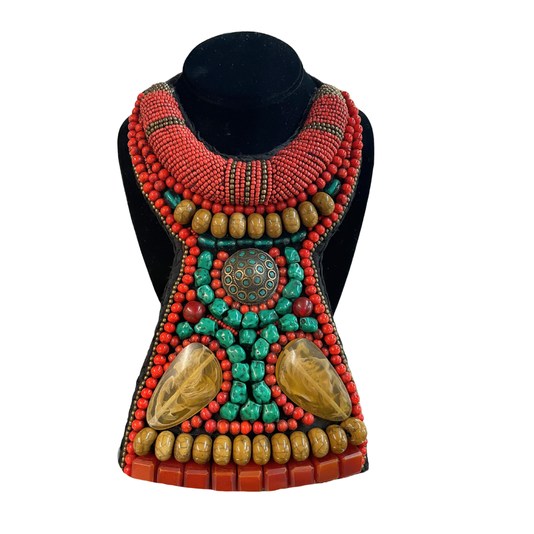 Royal African Empress Beaded Necklace