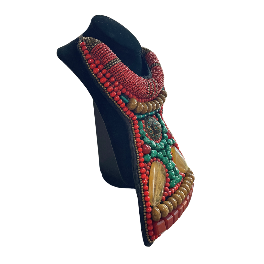 Royal African Empress Beaded Necklace