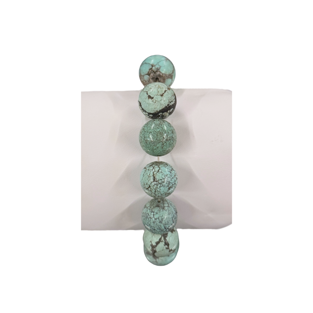 Turquoise Bead Stretch Bracelet
