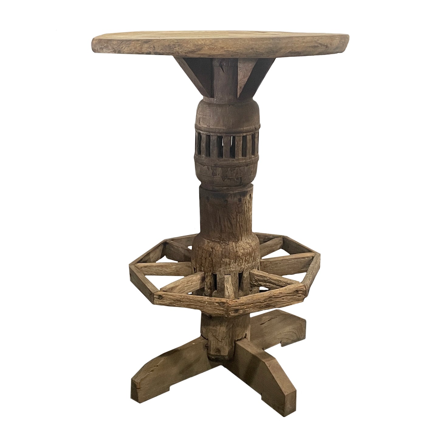 Rustic Wooden Round Table