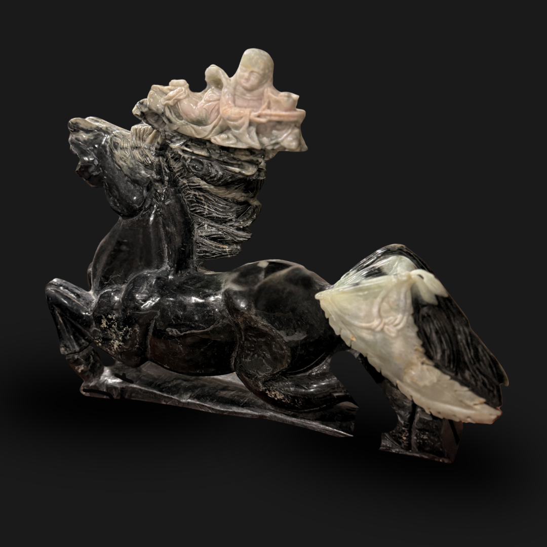 Black Jade Rearing Horse