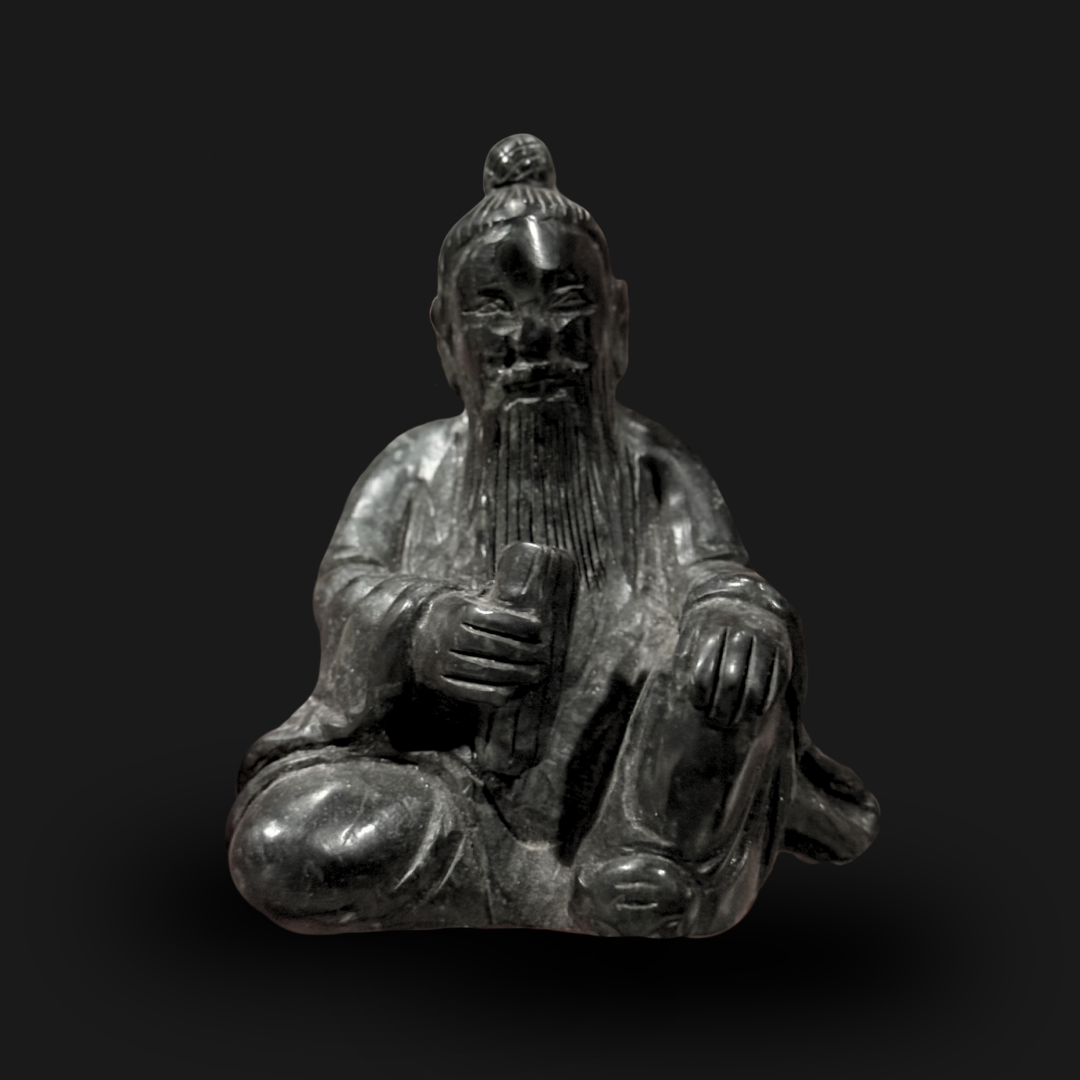 Black Jade Seated Buddha