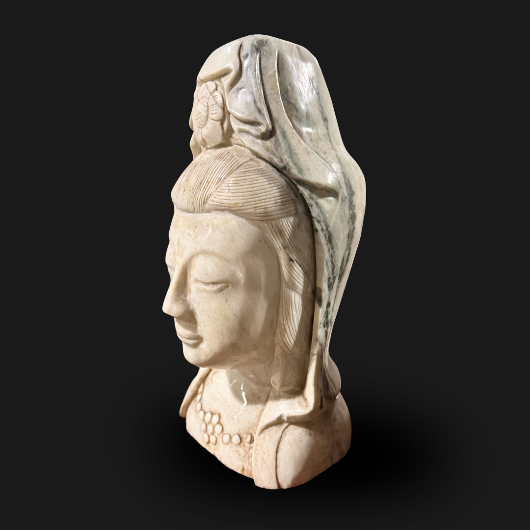 White Jade Buddha Head