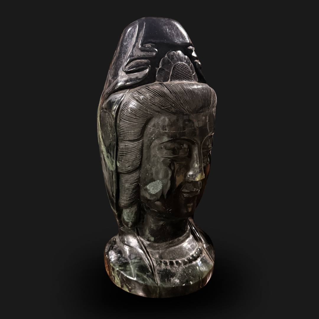 Dark Jade Buddha Head