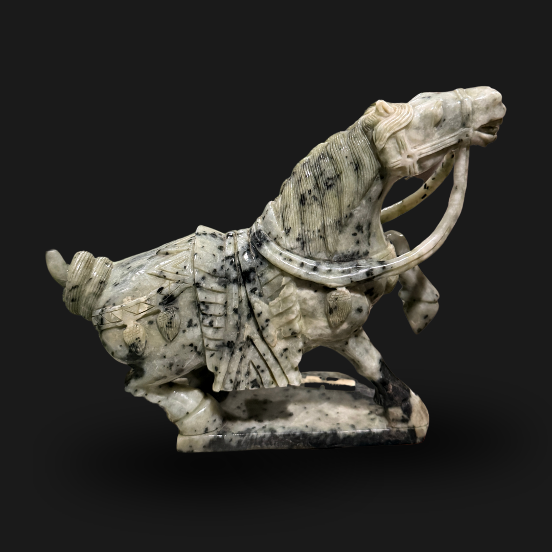 Dalmatian Jade Horse Warrior