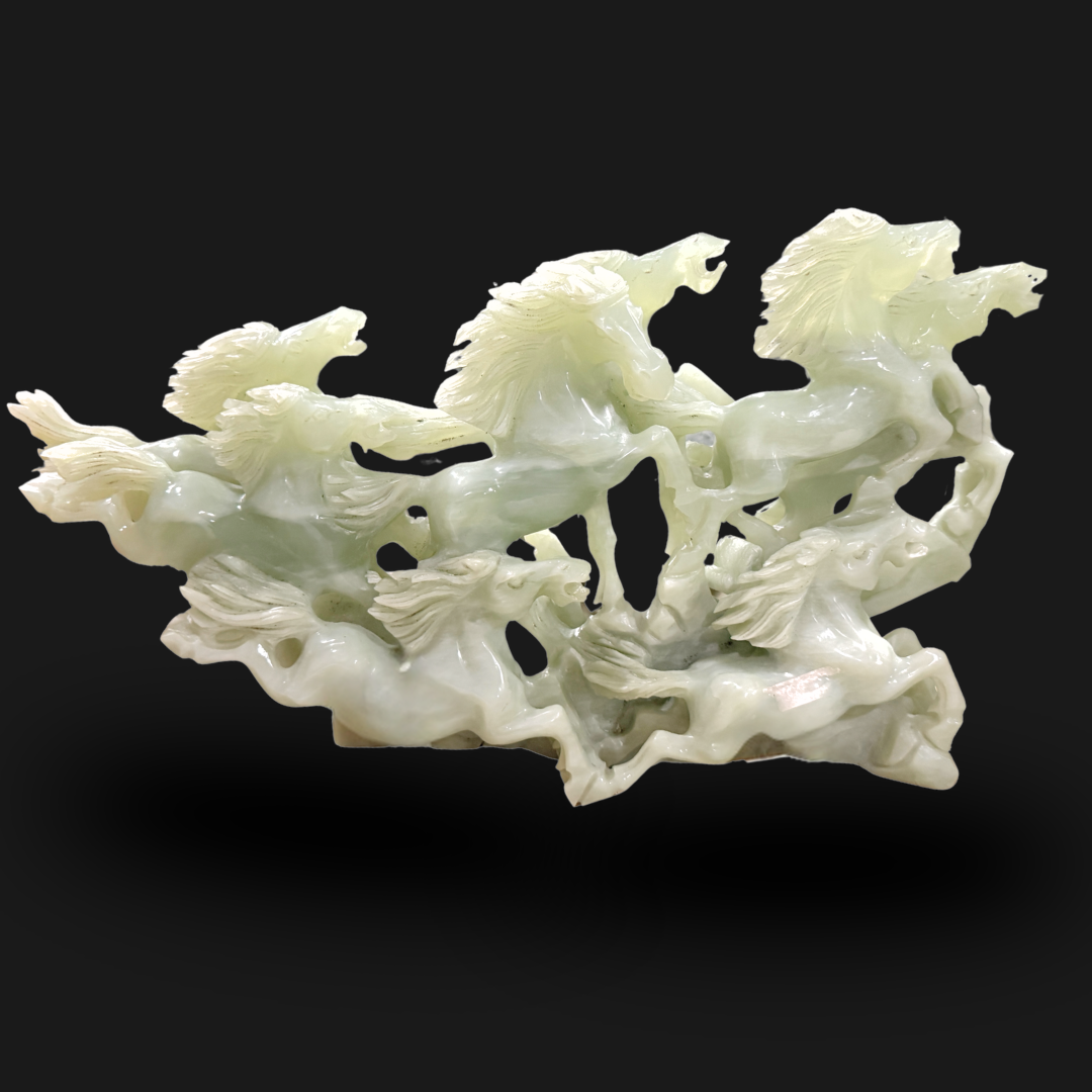 Jade Eight Horses Wall