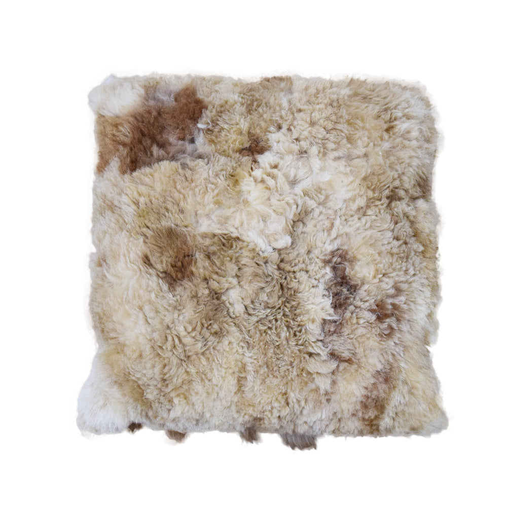 Brown Spotted Alpaca Pillow