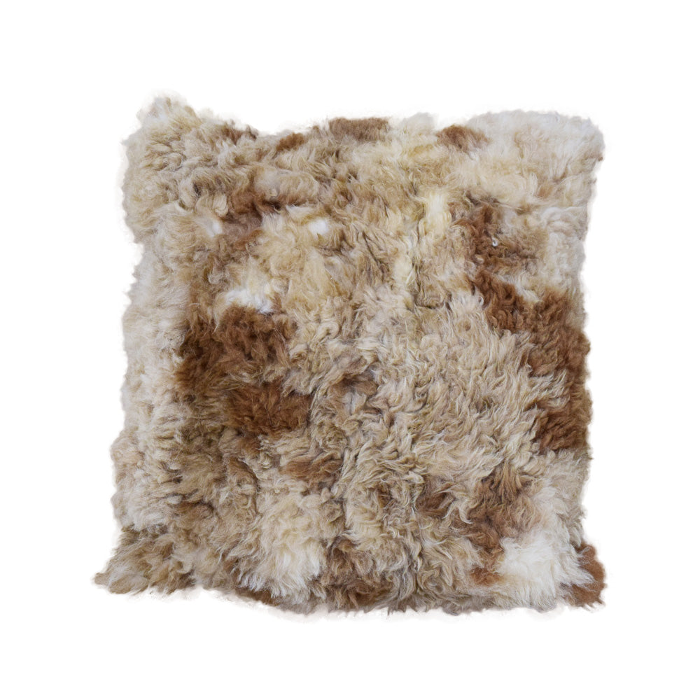 Brown Spotted Alpaca Pillow