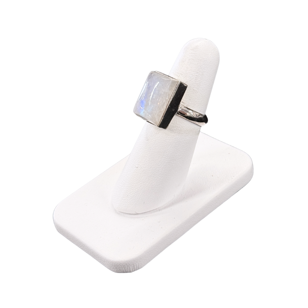 Rectangle Moonstone Ring