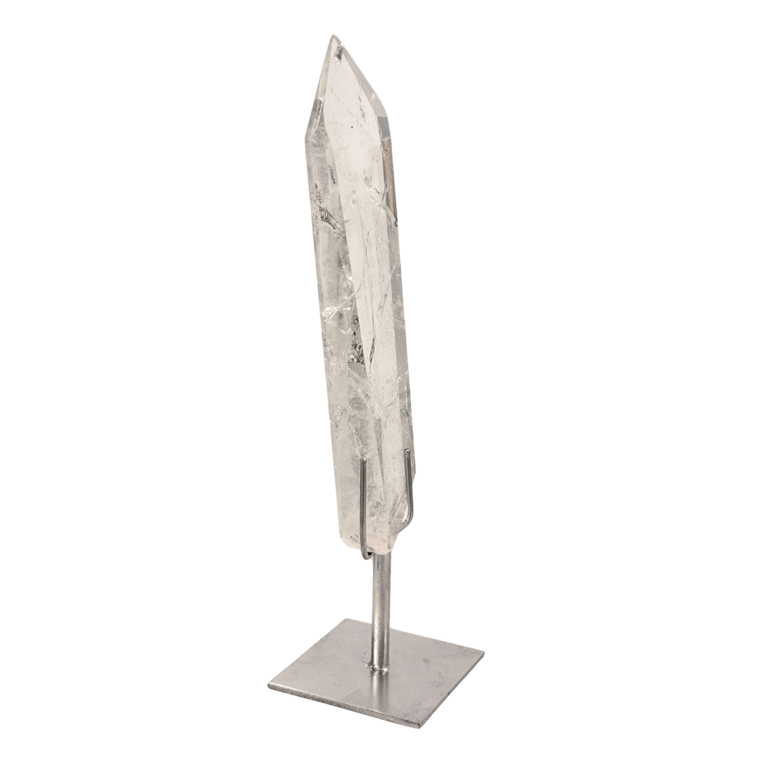 Clear Quartz Point on Stand