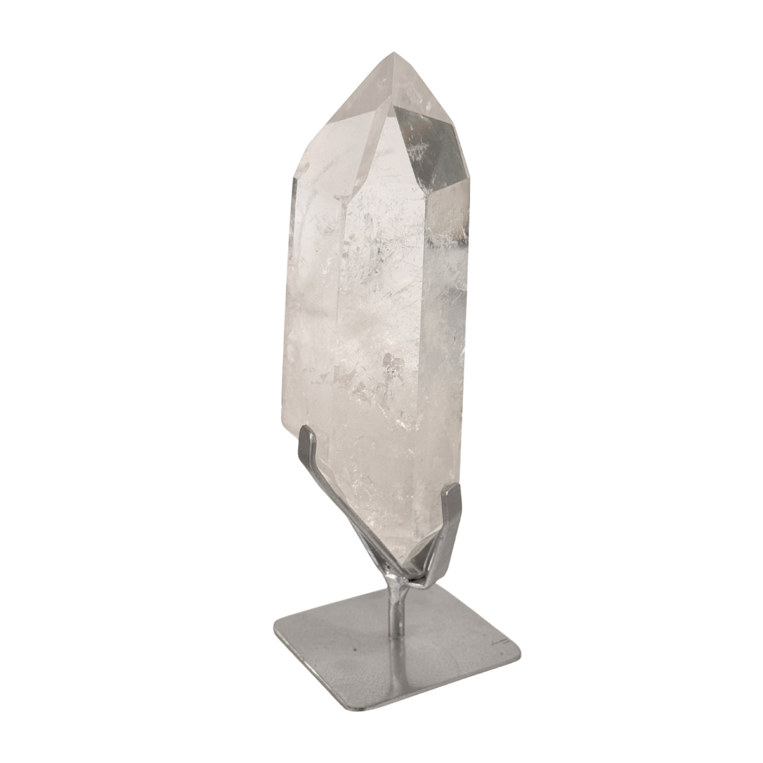 Clear Quartz Point on Stand