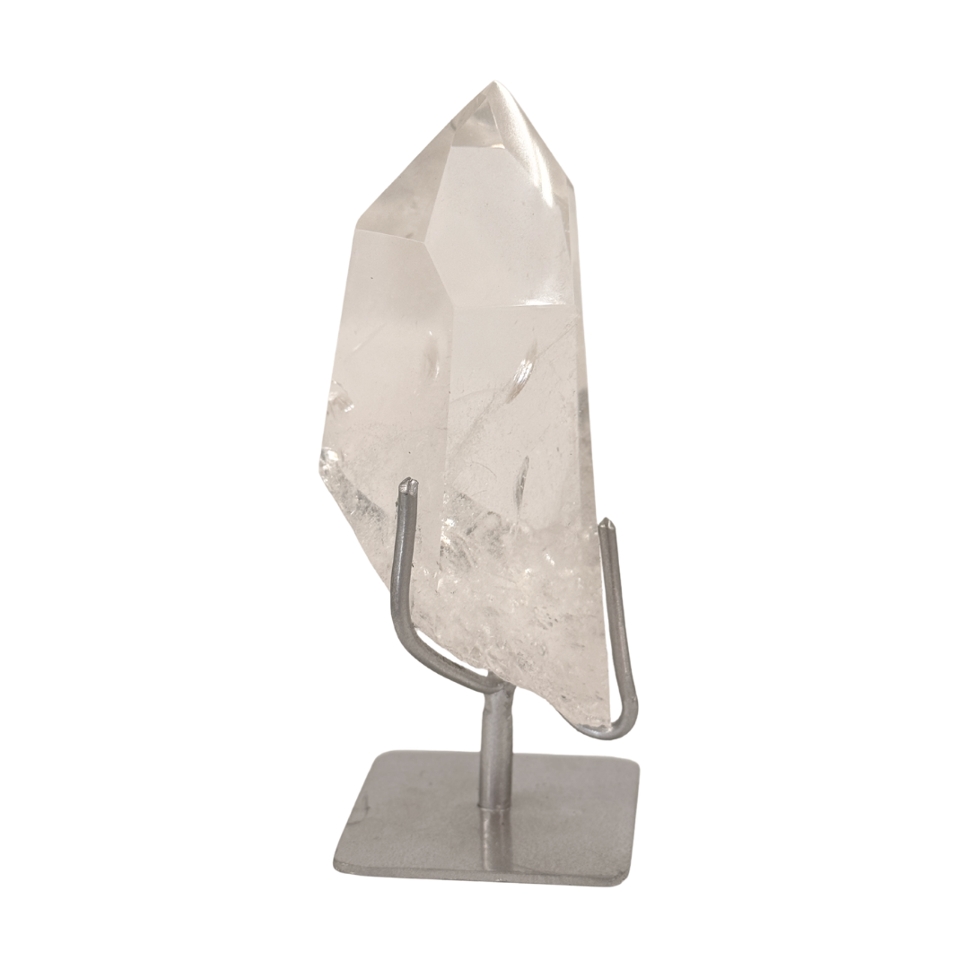 Clear Quartz Point on Stand