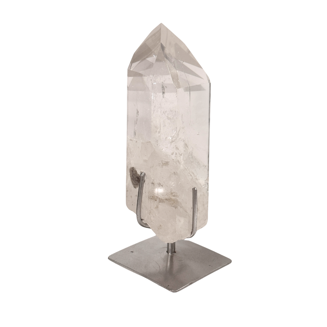 Clear Quartz Point on Stand
