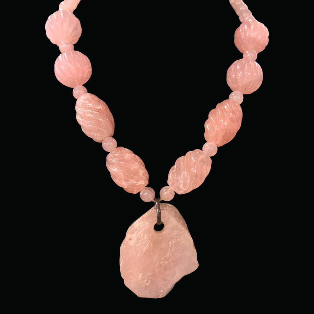 Natural Rose Quartz Necklace