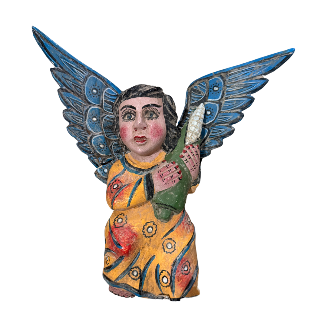 Angel with Corn Folk Figure
