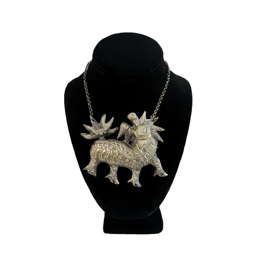 Asian Tribal Dragon Necklace