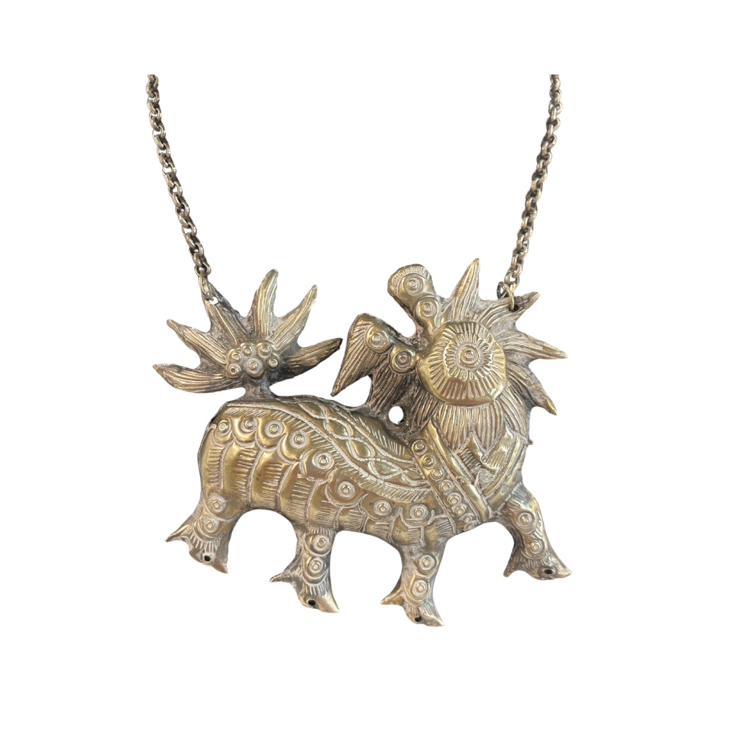 Asian Tribal Dragon Necklace