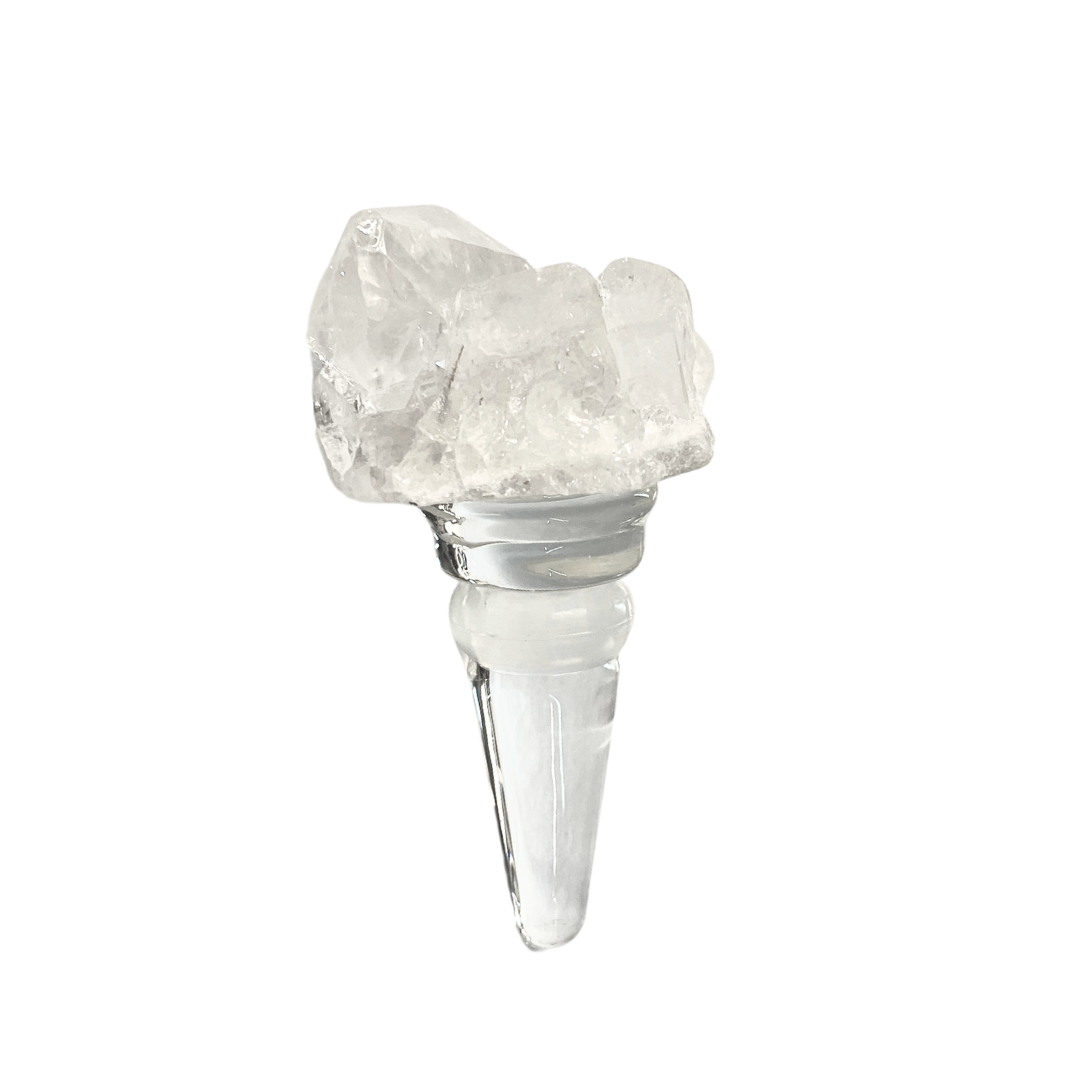 Clear Quartz Bottle Stopper
