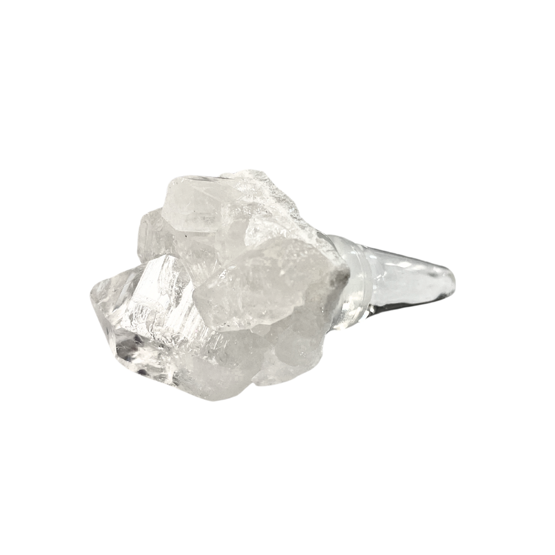 Clear Quartz Bottle Stopper