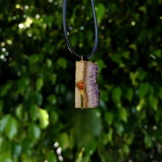 Amethyst Cluster Pendant