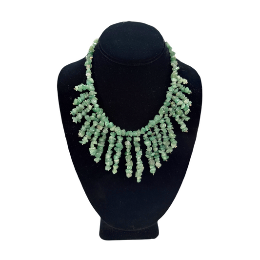 Green Aventurine Statement Necklace