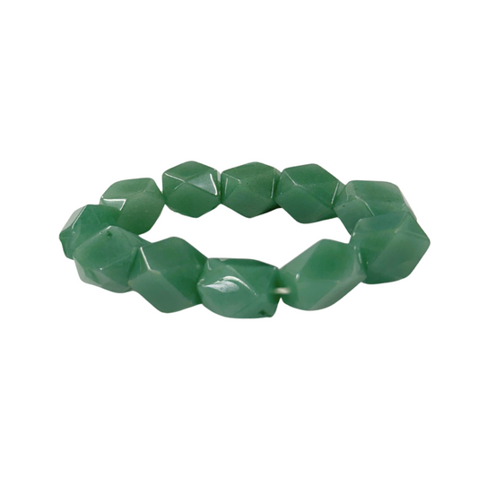 Faceted Green Aventurine Bracelet