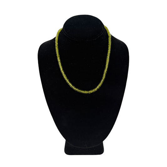 Peridot Bead Necklace