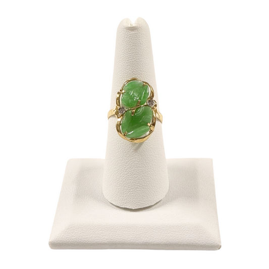 Jade Frogs Ring