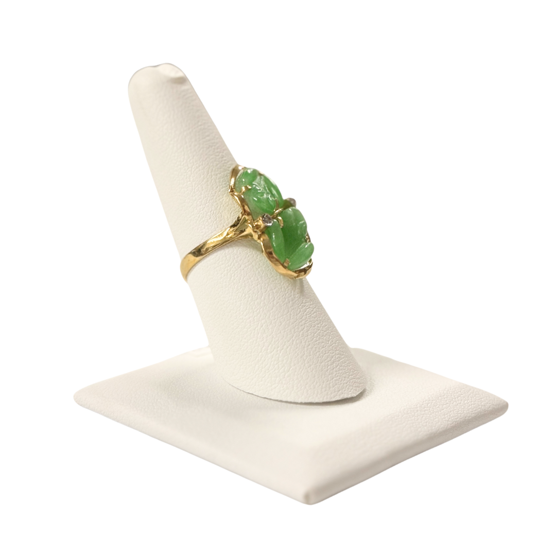 Jade Frogs Ring