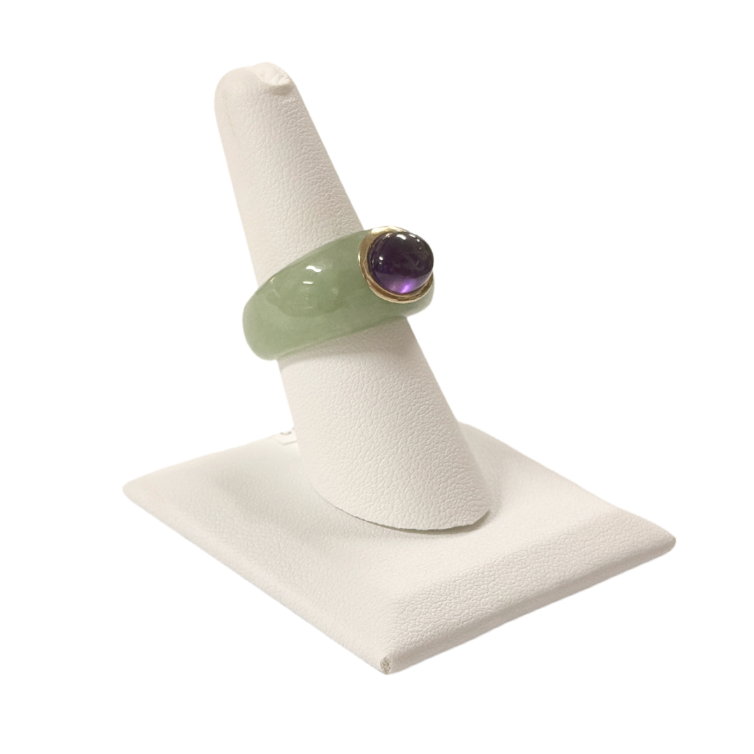 Jade & Amethyst Ring