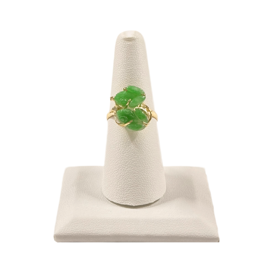 Jade Frog Ring