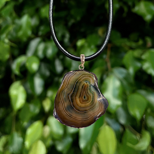 Green Botswana Agate Pendant