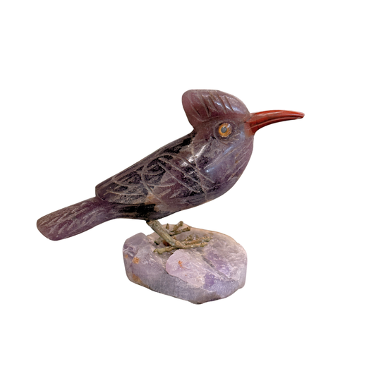 Amethyst Bird on Amethyst Base