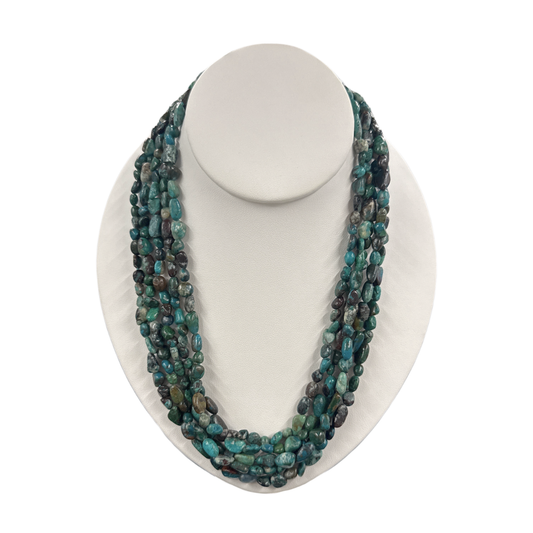 Multi-Strand Turquoise Nugget Necklace