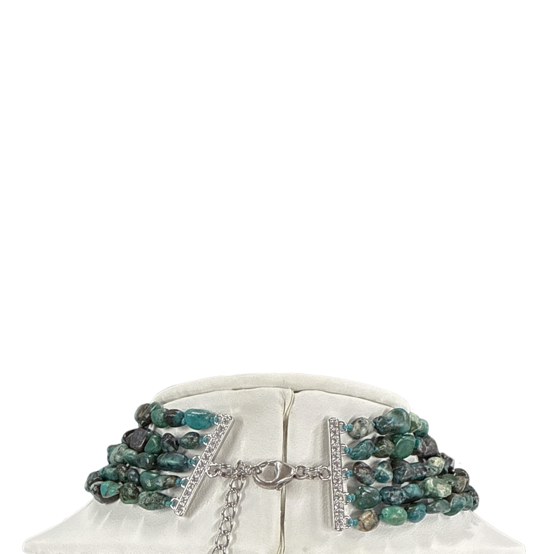Multi-Strand Turquoise Nugget Necklace