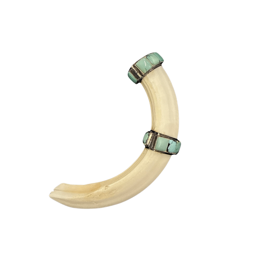 Tusk Pendant with Turquoise