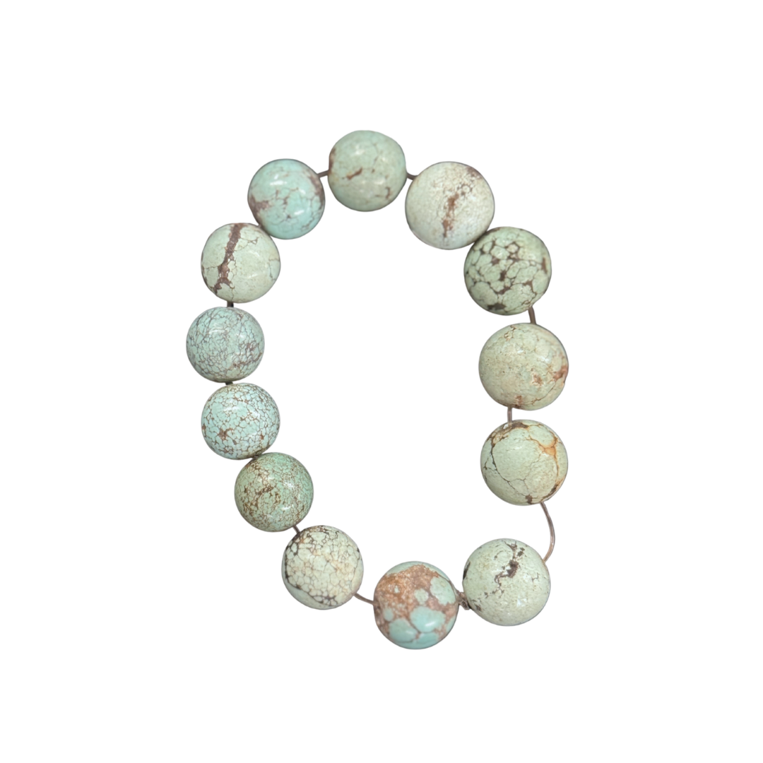 Turquoise Bead Stretch Bracelet