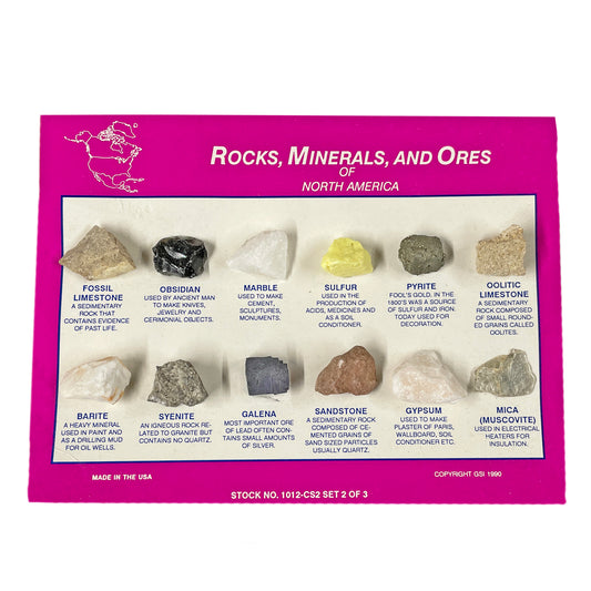 Rocks, Minerals and Ores of North America