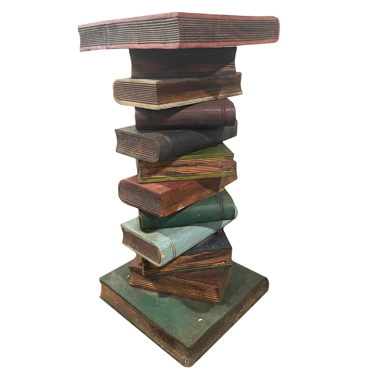Book Stack Table Decor Handcrafted Wooden Book Stack Table | Artistic Sculptural Design – Art ...