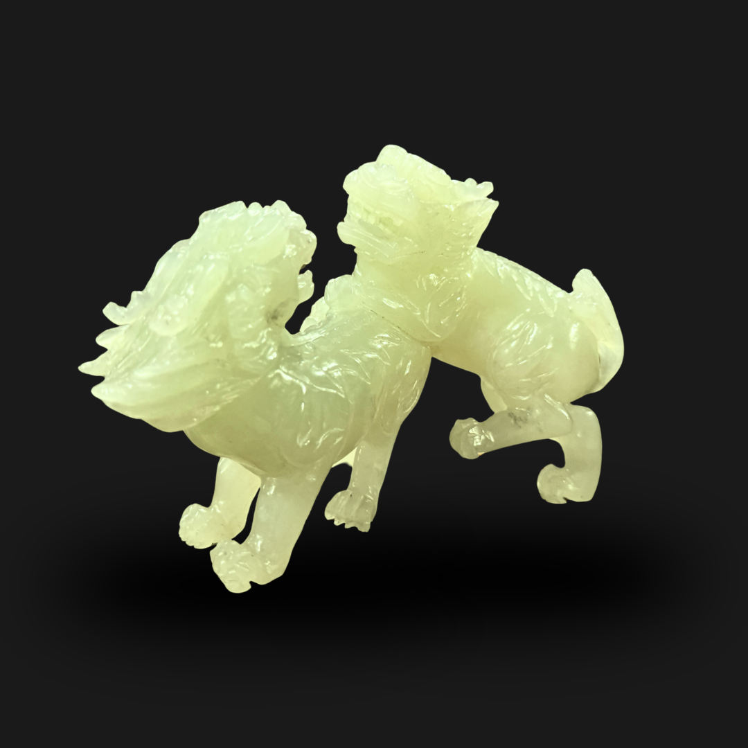 Carved Jade Dragon Sculpture