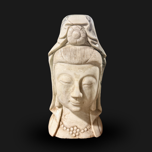 White Jade Buddha Head