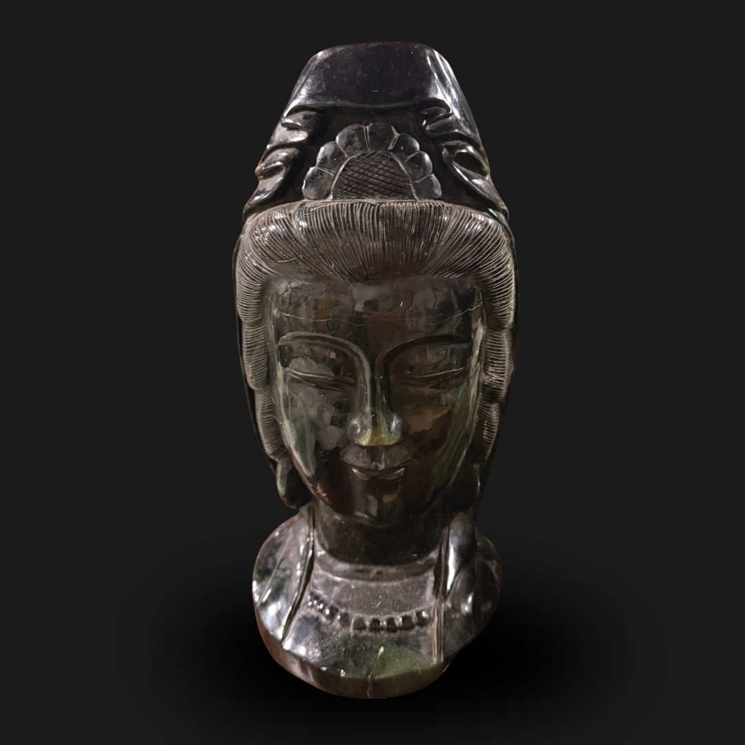 Dark Jade Buddha Head
