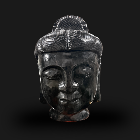 Black Jade Buddha Head