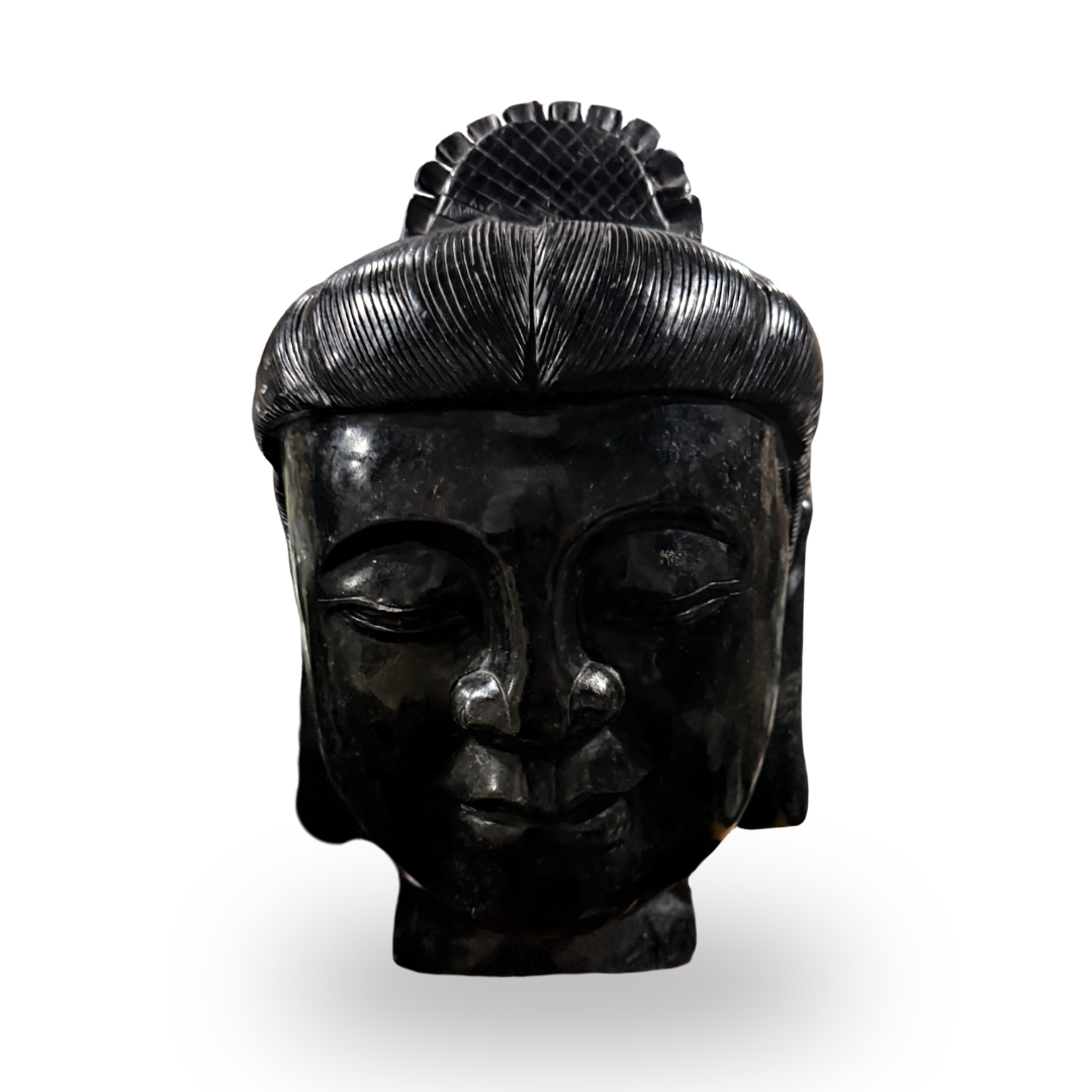 Black Jade Buddha Head