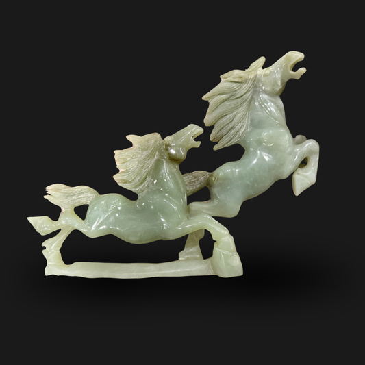 Jade Galloping Horses